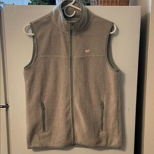 Vineyard Vines Women’s Small Light Green Fleece Vest